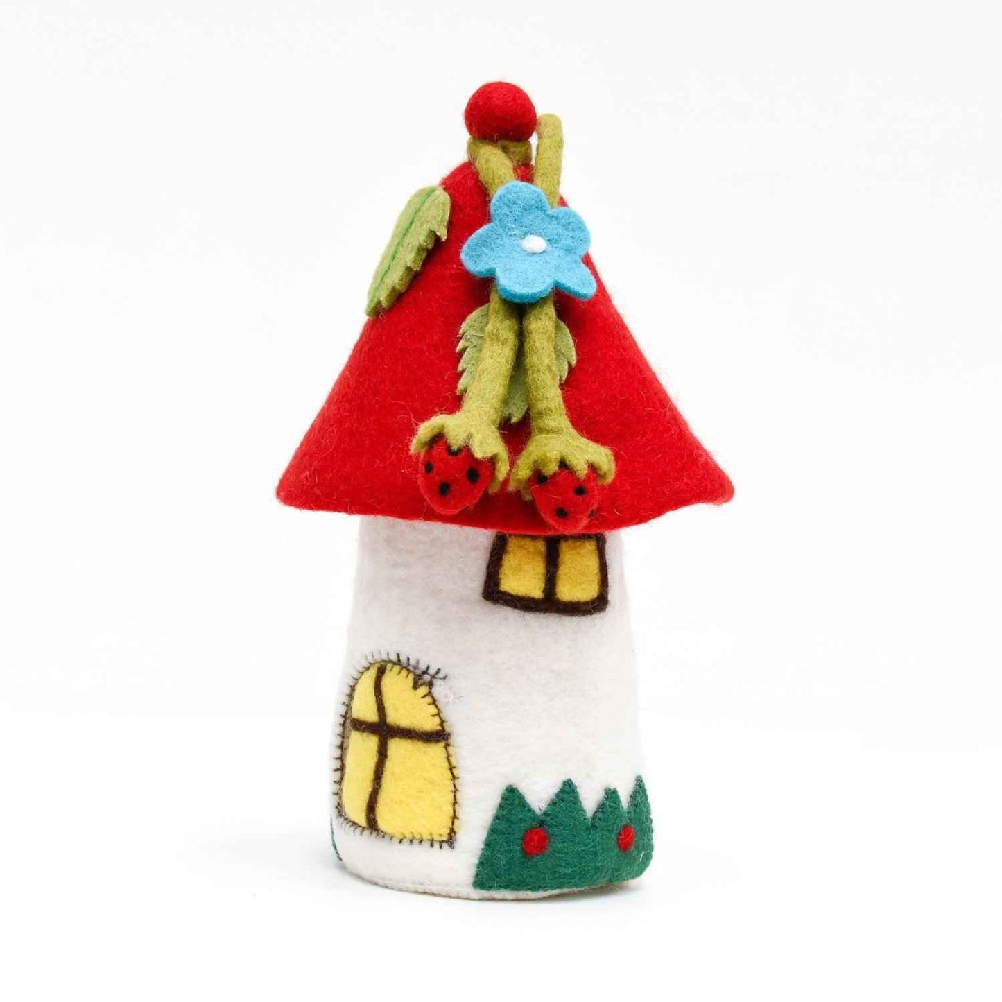 Tara Treasures Felt Fairies and Gnomes House Red Roof Pretend & Imaginative Play Toys Best Seller 3yrs+