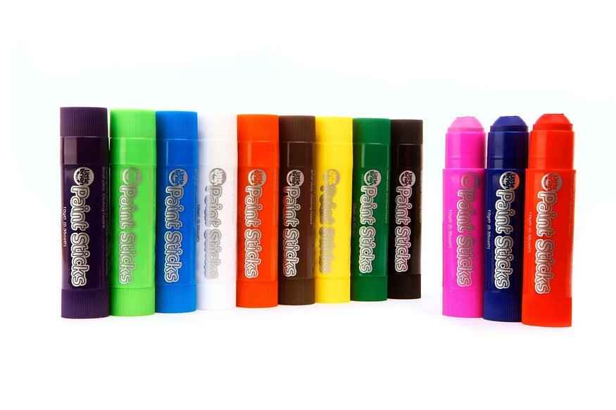 Little Brian Paint Sticks Classic 12 Pack Art and craft for kids 3yrs+