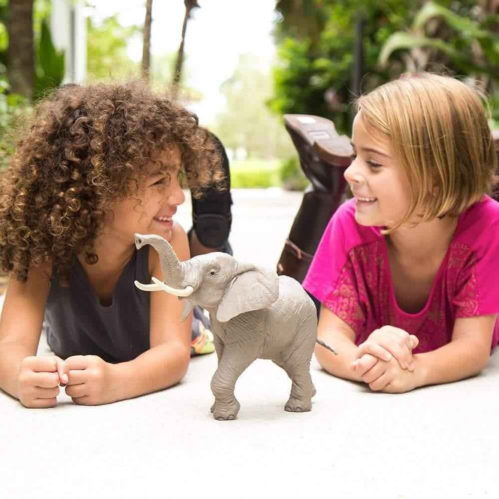 African Elephant Figurine by Safari Ltd Extra Large Safari Collection Animal Figurines 3yrs+