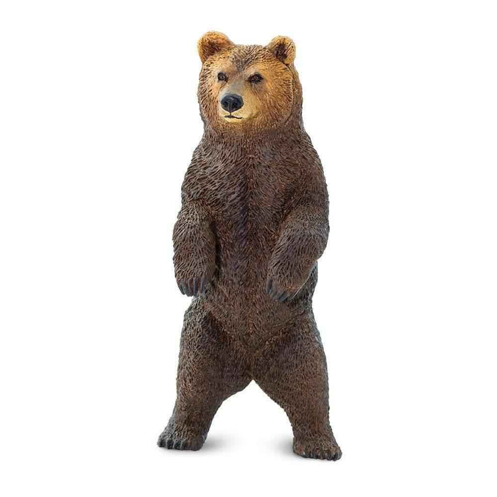 Grizzly Bear Figurine by Safari Ltd  Large Woodland Collection Animal Figurines 3yrs+