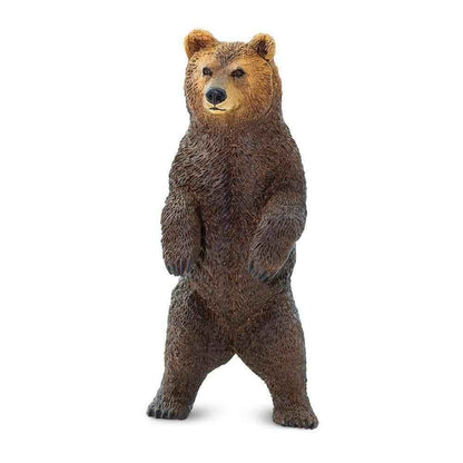 Grizzly Bear Figurine by Safari Ltd  Large Woodland Collection Animal Figurines 3yrs+