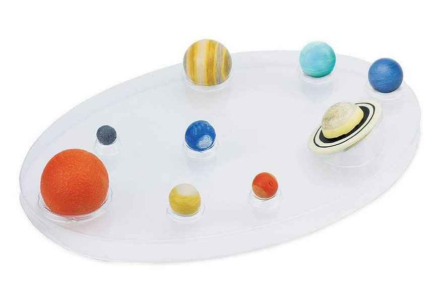 Set of 9 Solar System Figurine Montessori Language Mini Figurines Collection by Safari Ltd 4yrs+