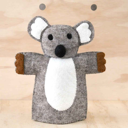 Tara Treasures Felt Koala Hand Puppet Australian Animals Pretend & Imaginative Play Toys 3yrs+