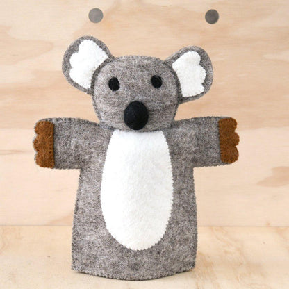 Tara Treasures Felt Koala Hand Puppet Australian Animals Pretend & Imaginative Play Toys 3yrs+