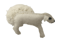 Papoose Felt White Sheep with Removable Coat Pretend & Imaginative Play Toys 3yrs+
