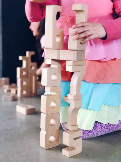 SumBlox Starter the Original Number Building Block Set of 27pc Early Math Games STEM Wooden Cognitive Developmental Toys for Kids Best Seller 3yrs+