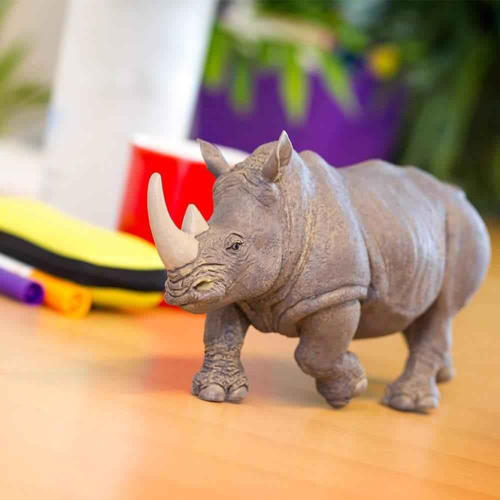 White Rhino Extra Large Figurine by Safari Ltd Safari Collection Animal Figurines 3yrs+