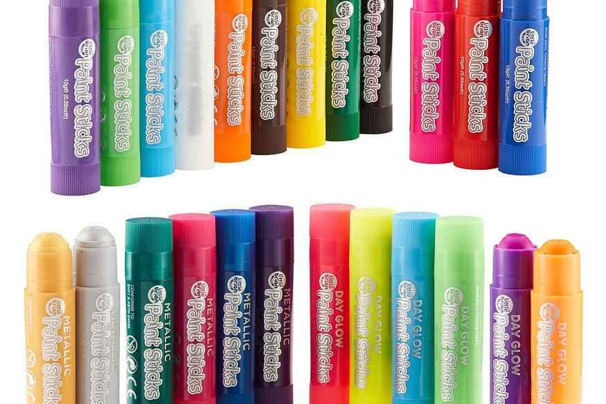 Little Brian Paint Sticks Assorted 24 Pack Art and craft for kids 3yrs+