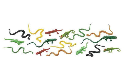 Tube of 16 Reptiles Animal Figurines Montessori Language Learning Figurines by Safari Ltd Toob Range 3yrs+