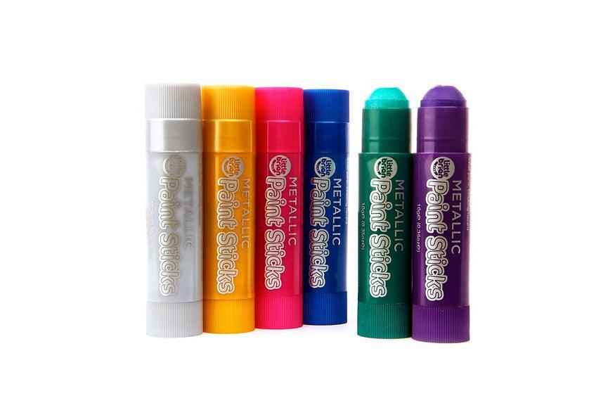 Little Brian Paint Sticks Metallic 6 Pack Art and craft for kids 3yrs+