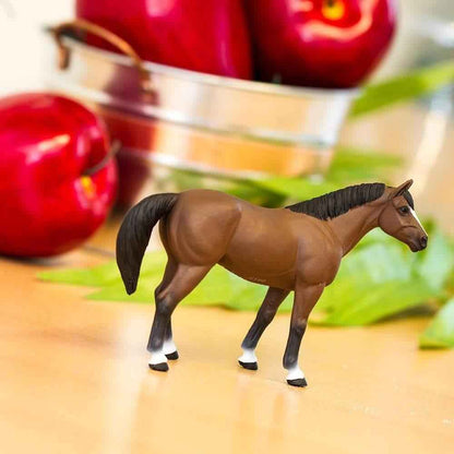 Quarter Horse Gelding Figurine by Safari Ltd Farm Collection Animal Figurines 3yrs+