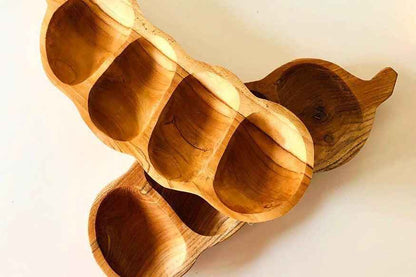 Papoose Wooden Tamarind Sorting Bowl Nature Play Tools Sensory Toys Best Seller 3yrs+