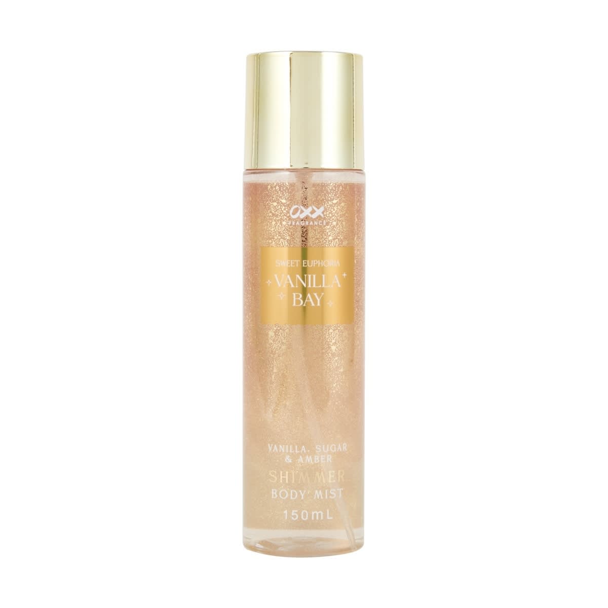 OXX Fragrance Sweet Euphoria Vanilla Bay Shimmer Body Mist 150ml - Vanilla, Sugar and Amber