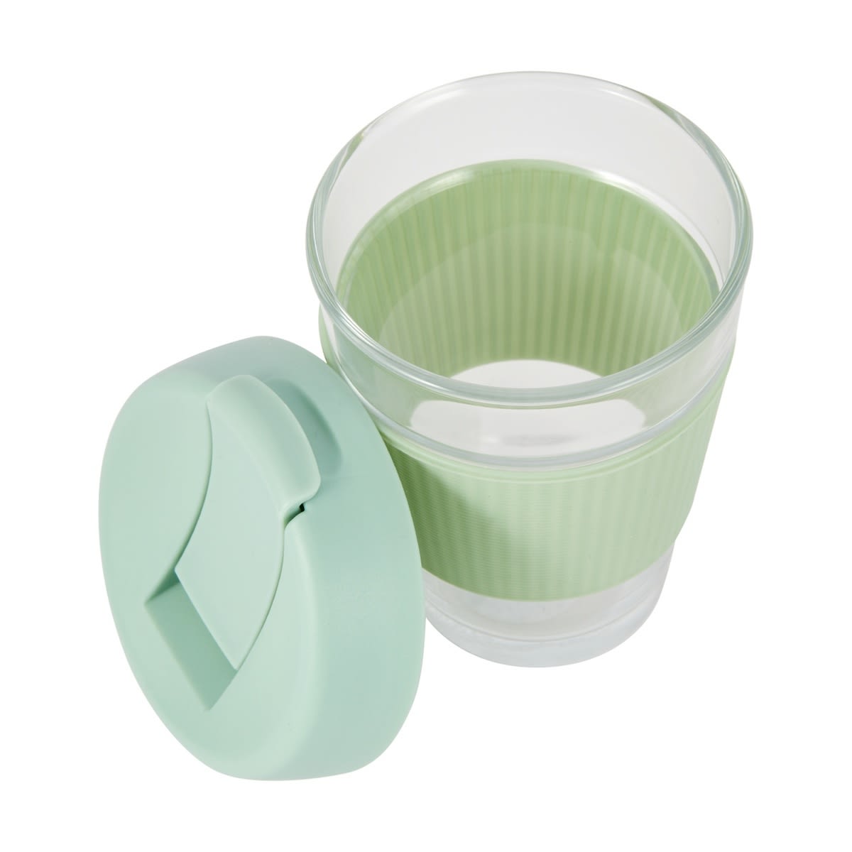 350ml Sage Glass Reusable Travel Cup