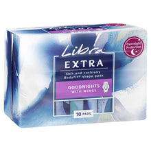 Libra 10 Pack Extra Goodnights Pads
