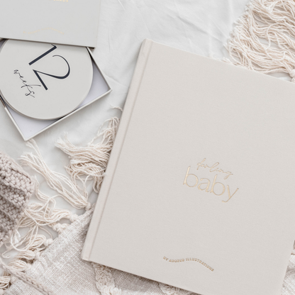 Darling Baby Journal Keepsake Baby Memory Book (Hardcover) by Adored Illustrations Gifting Idea for 0m+