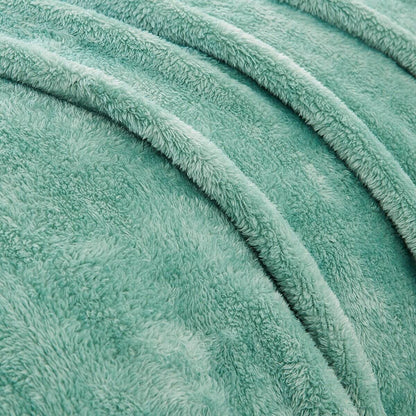 Plush Blanket - Single Bed, Green