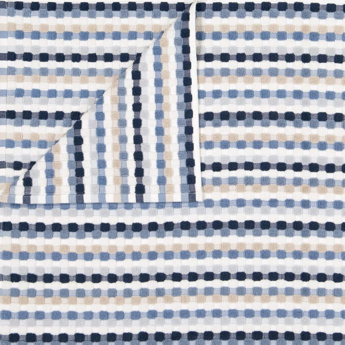 Blue Popcorn Cotton Bath Towel