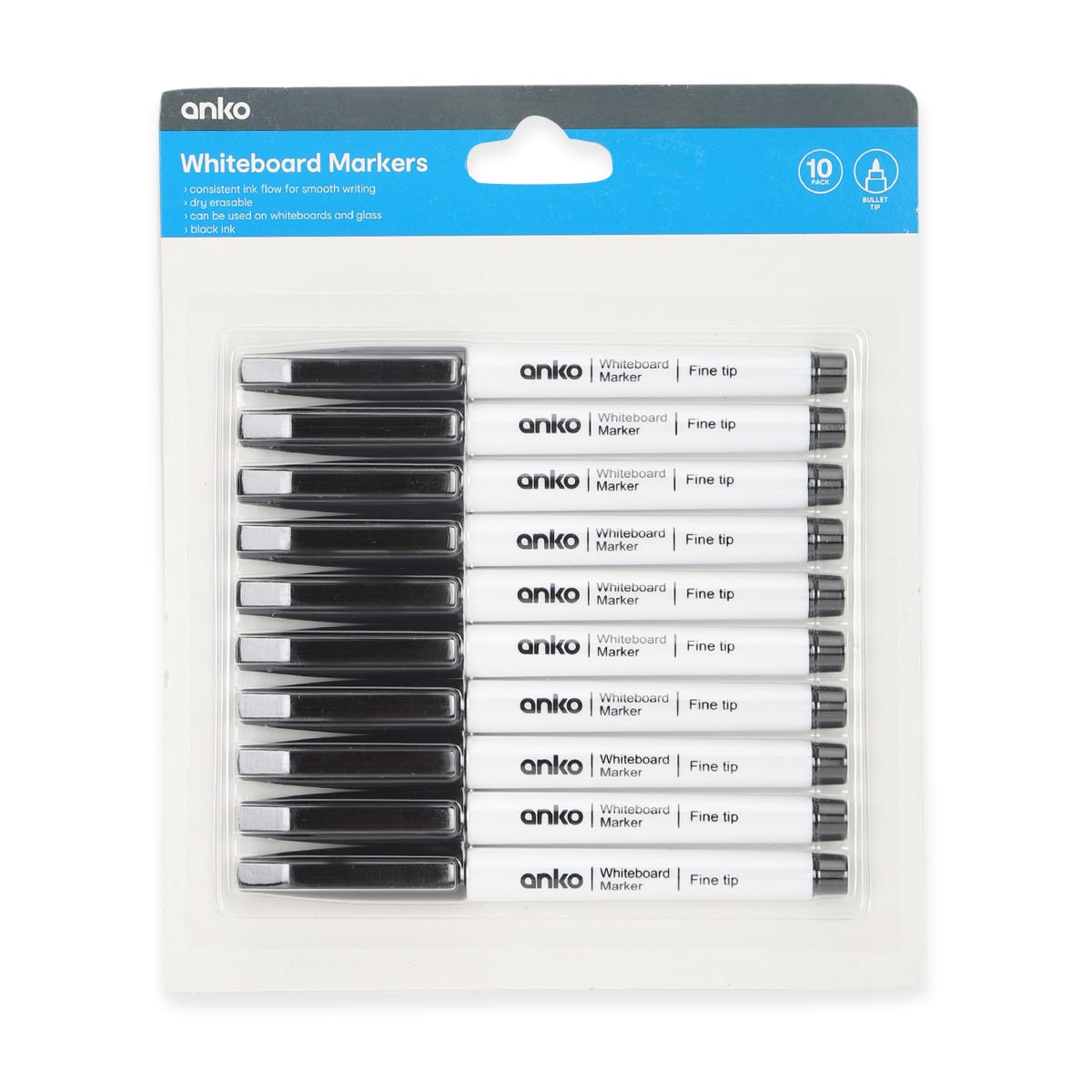 10 Pack Whiteboard Markers