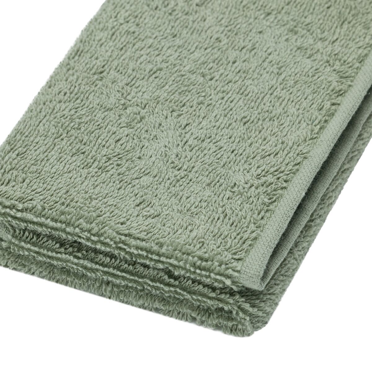 Edan Cotton Face Washer - Moss