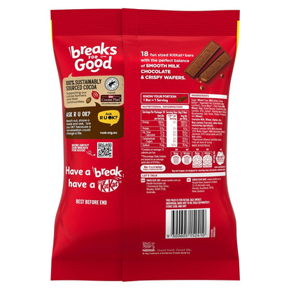 18 Pack Nestle KitKat Fun Size Value Pack 252g