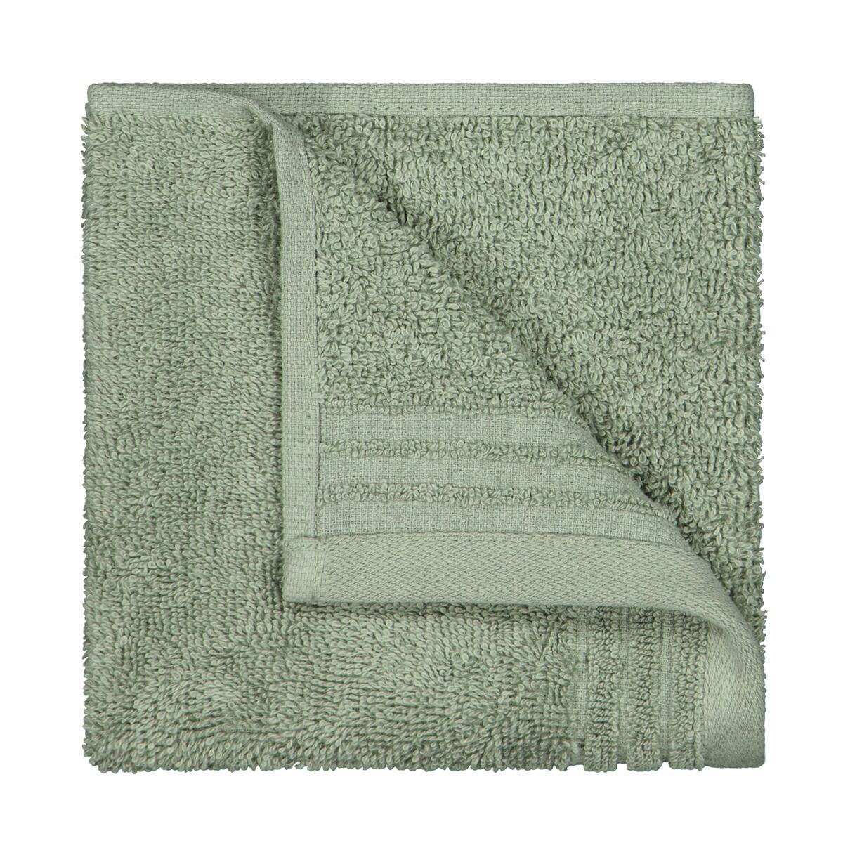 Edan Cotton Face Washer - Moss