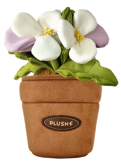 PlushWoods Viola Cornuta Plant Plush With Pot 18cm