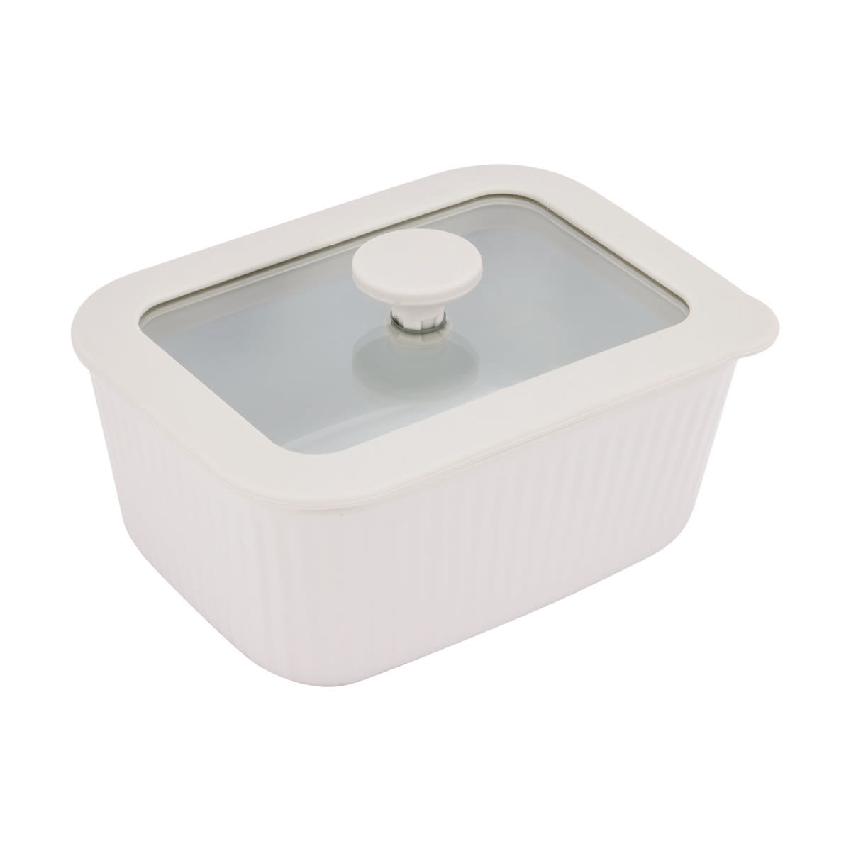 500ml Porcelain Container with Glass Lid