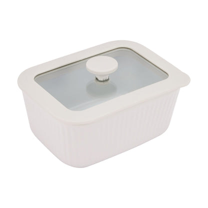 500ml Porcelain Container with Glass Lid