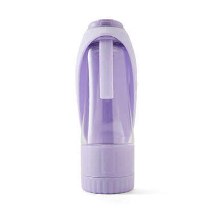Pet Travel Bottle with Treat Holder - Lilac