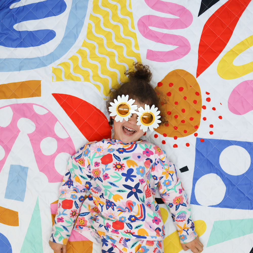 Rudie Nudie Pop Pip Pow Large Playmat 130x130cm for Baby Toddler 0m+