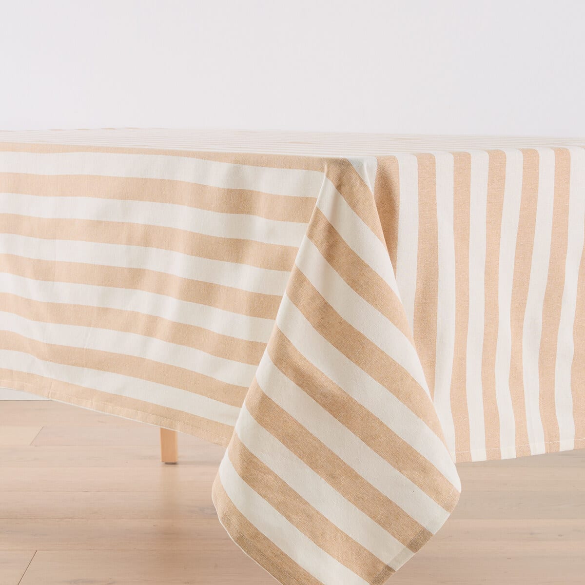 Natural Stripe Tablecloth