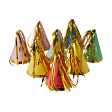 8 Piece Bright Party Hats