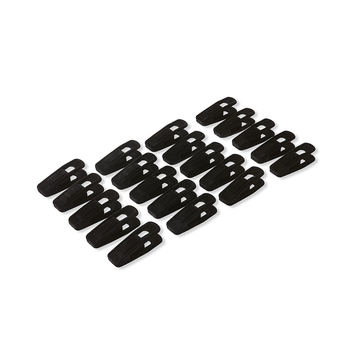 20 Pack Flocked Hanger Clips