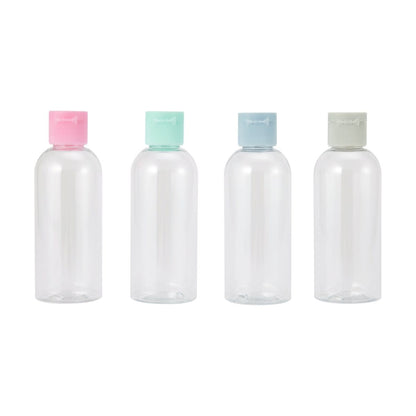 4 Pack Travel Solutions Flip Top Bottles