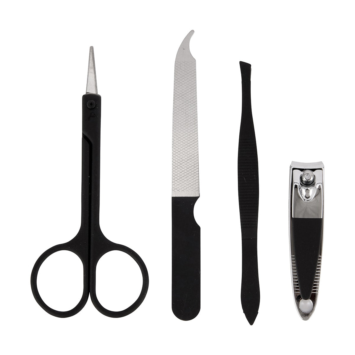 OXX Cosmetics 4 Piece Manicure Set - Black