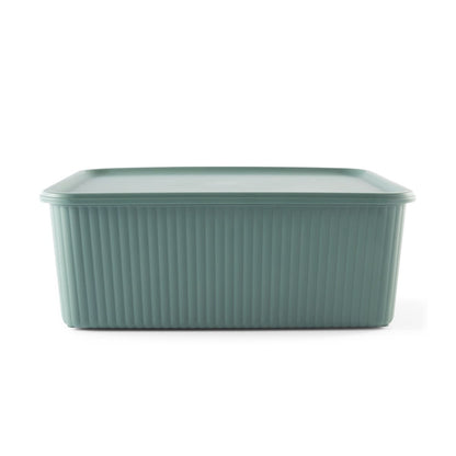 11L Ribbed Container - Green