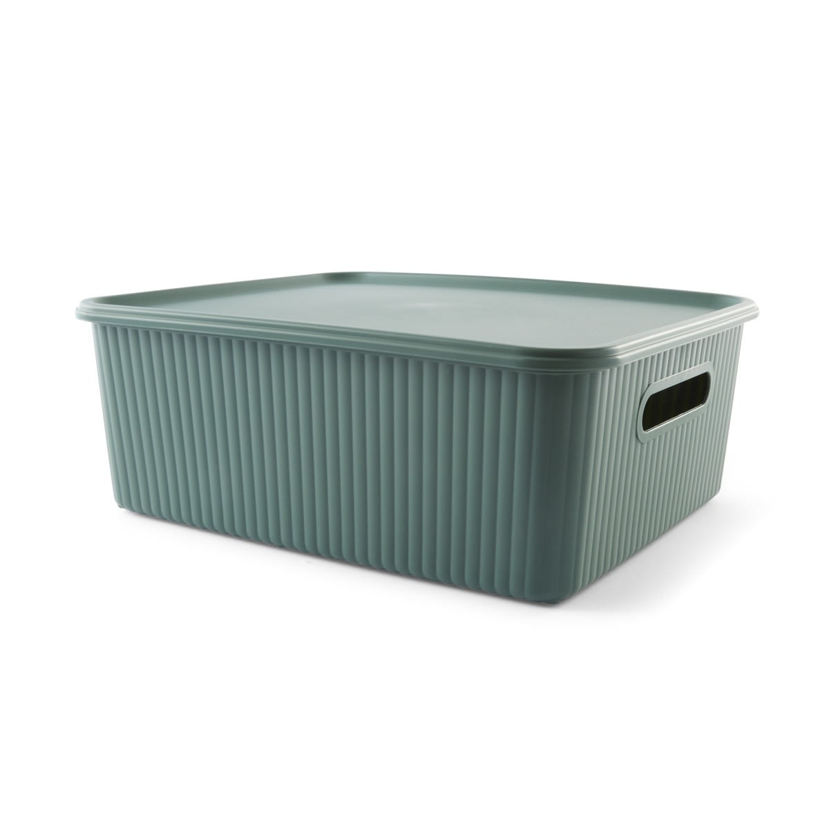 11L Ribbed Container - Green