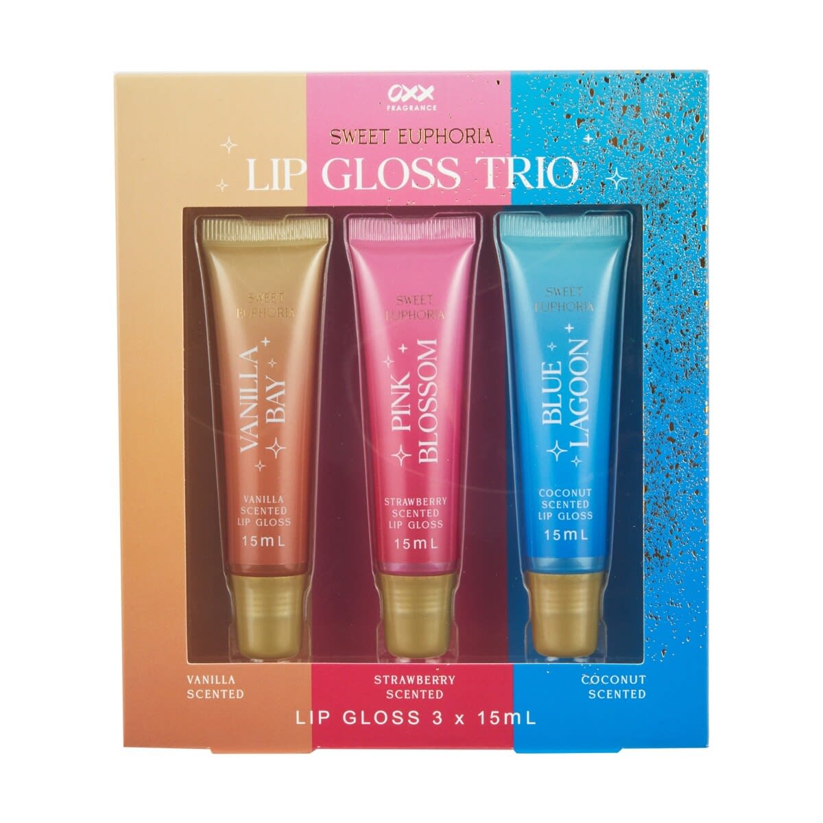 OXX Fragrance Sweet Euphoria Lip Gloss Trio