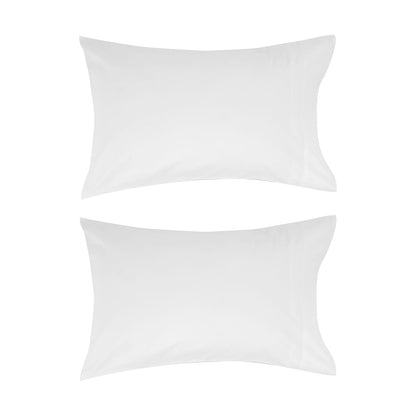 2 Pack 500 Thread Count Australian Grown Cotton Standard Pillowcases - White