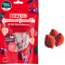 Bebeto Gourmet Gummies Wild Strawberry & Cherry 140g (vegan)