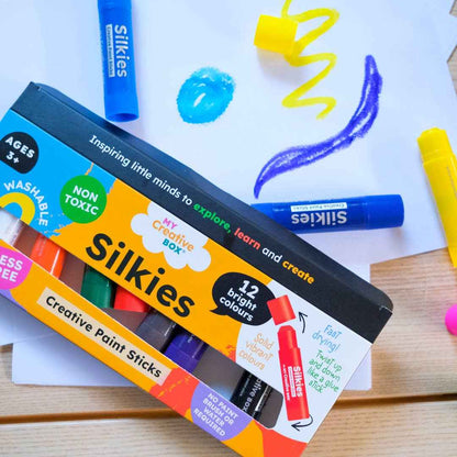 My Creative Box Silkies Paint Sticks Set of 12 Art and craft for kids 3yrs+