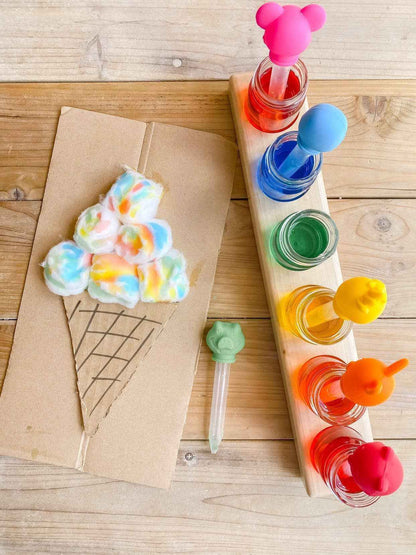 Curious Columbus Pipette Silicone Craft Droppers Aussie Animal Art and craft for kids Early Science STEM Toys 3yrs+