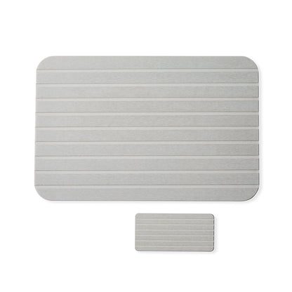 Stone Dry Bath Mat and Tray Set