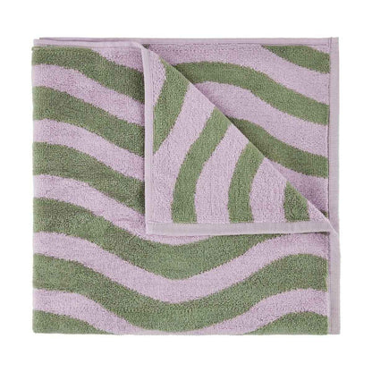 Lilac Wave Cotton Bath Towel