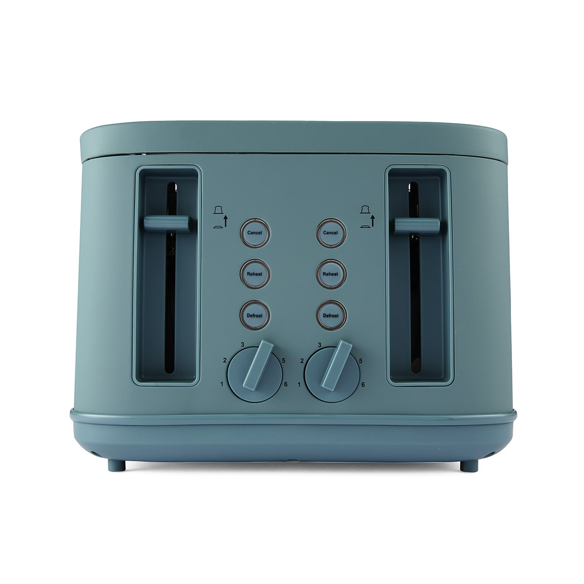 4 Slice Soft Touch Toaster - Dark Green