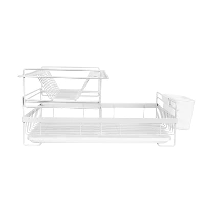 2 Tier Dish Rack - White