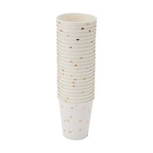 24 Pack Gold Foil Dot Paper Cups