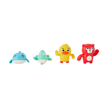 4 Pack Wind-Up Swimming Toys