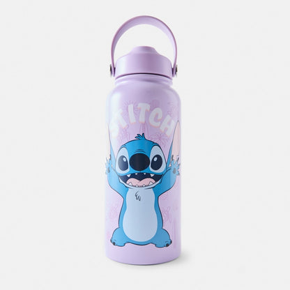 946ml Lilac Disney Lilo & Stitch Aloha Stainless Steel Cylinder Drink Bottle
